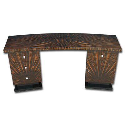 Scrivania da terra - D006 - Cygal Art Deco GmbH & Co. KG - da 2 persone / Art Deco / in ebano di macassar