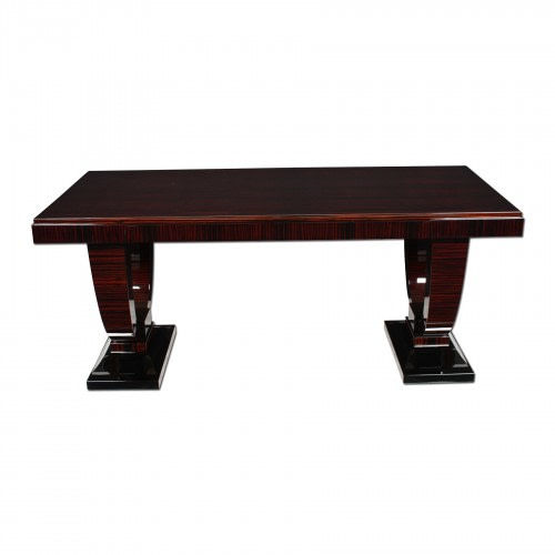 Scrivania da terra - D025 - Cygal Art Deco GmbH & Co. KG - Art Deco / in ebano di macassar / in legno con vernice di protezione brillante