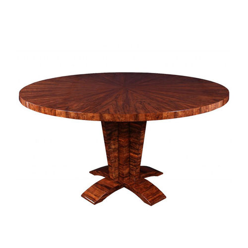 Tavolo da pranzo Art Deco - T034 - Cygal Art Deco GmbH & Co. KG - in ebano di macassar / in legno con vernice di protezione brillante / con supporto in ebano di macassar
