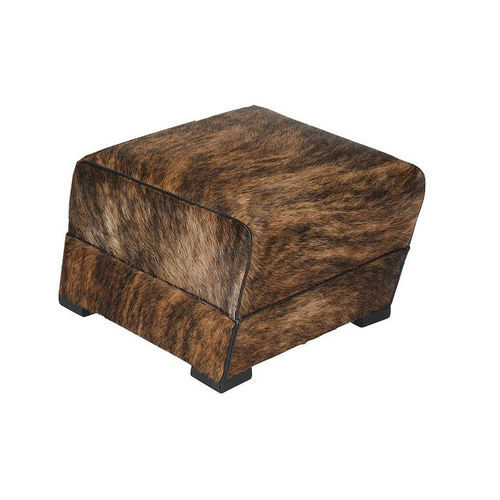Pouf Art Deco - S023H - Cygal Art Deco GmbH & Co. KG - in tessuto / in pelle / in legno con vernice di protezione brillante