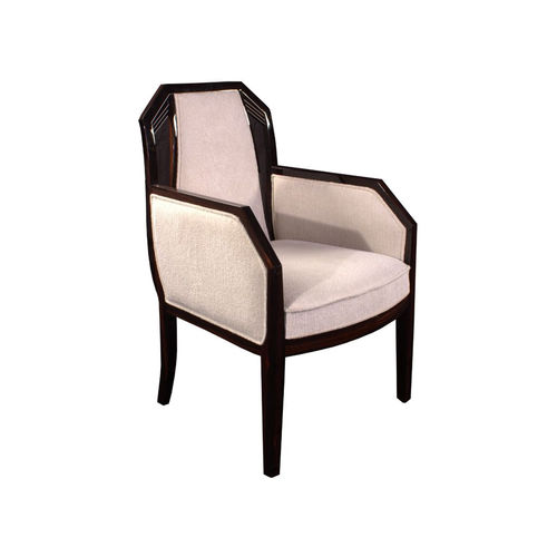 Poltrona Art Deco - ST047 - Cygal Art Deco GmbH & Co. KG - in tessuto / in pelle / in ebano di macassar