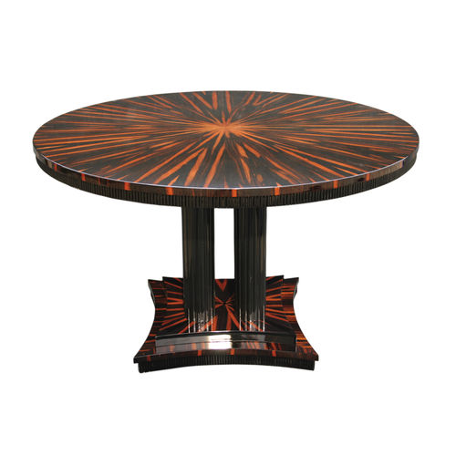 Tavolo da pranzo Art Deco - T008 - Cygal Art Deco GmbH & Co. KG - impiallacciato in legno / in ebano di macassar / in legno con vernice di protezione brillante