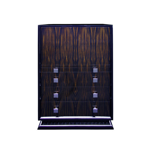 Mobile bar per bar - B003 - Cygal Art Deco GmbH & Co. KG - Art Deco / in ebano di macassar / con cassetti