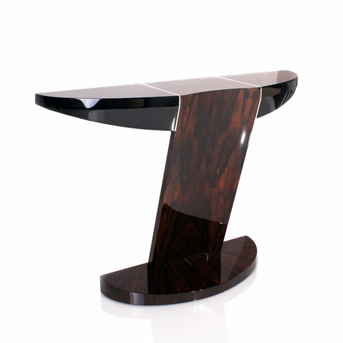 Consolle Art Deco - ZKS001 - Cygal Art Deco GmbH & Co. KG - in legno con vernice di protezione brillante / in ziricote / in acciaio inossidabile