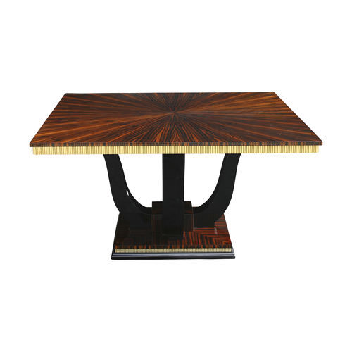 Tavolino basso Art Deco - CT001 - Cygal Art Deco GmbH & Co. KG - in ebano di macassar / in legno con vernice di protezione brillante / con supporto in ebano di macassar