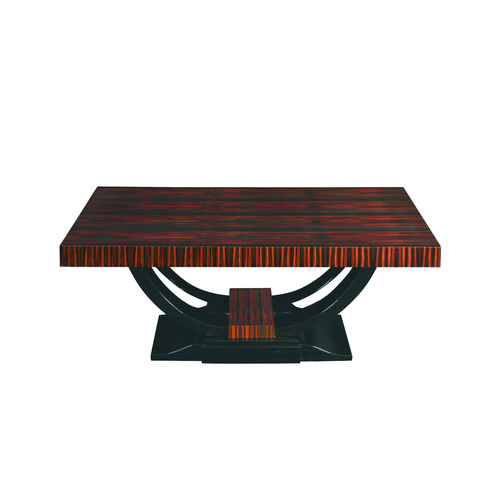 Tavolino basso Art Deco - CT016 - Cygal Art Deco GmbH & Co. KG - in ebano di macassar / in legno con vernice di protezione brillante / con supporto in ebano di macassar