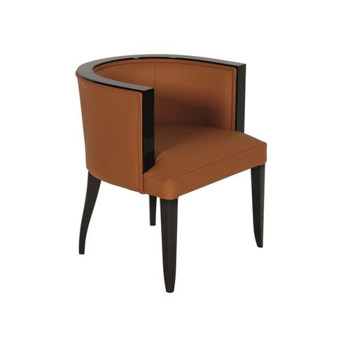 Poltrona Art Deco - ST030 - Cygal Art Deco GmbH & Co. KG - in tessuto / in pelle / in noce