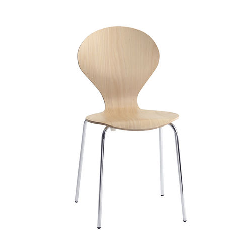 Sedia da pranzo design scandinavo - RONDO - Danerka - da interno / in tessuto / in faggio