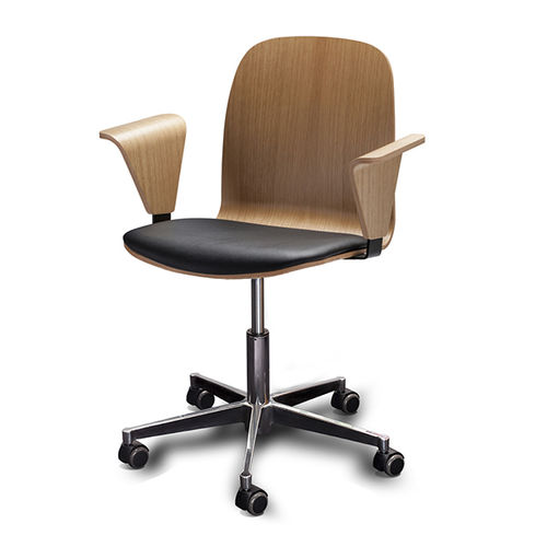 Sedia da ufficio design scandinavo - BOSTON - Danerka - in tessuto / in faggio / in rovere