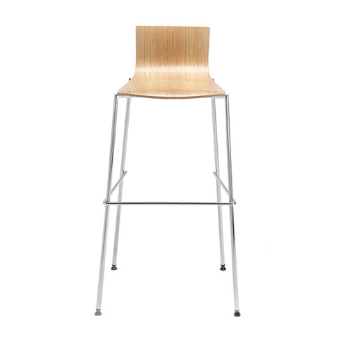 Sgabello da bar design scandinavo - AVANTI - Danerka - in rovere / in faggio / in frassino