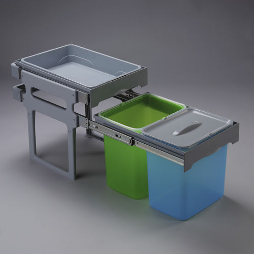 Portarifiuti da cucina - TANK 40 - Intra Teka - per raccolta differenziata / in plastica / contemporaneo