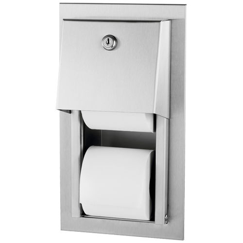 Distributore di carta igienica da parete - ASI0031 - Intra Teka - da incasso / in metallo / contract