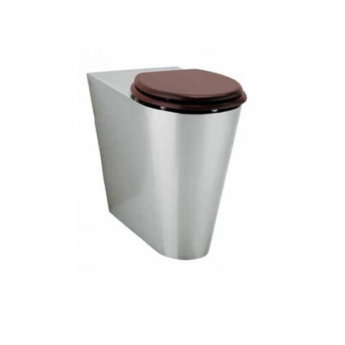 WC da appoggio - WCG4E-HC - Intra Teka - in acciaio inossidabile / contract / per disabili