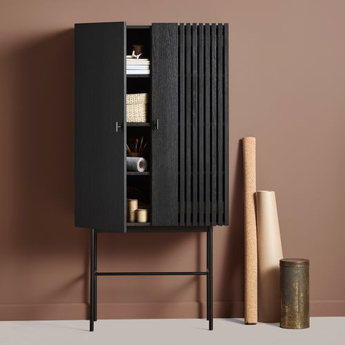 Credenza con piedi alti - ARRAY - WOUD - contemporanea / in legno / in metallo
