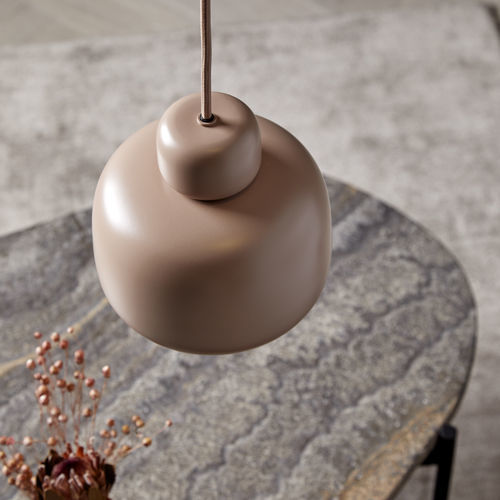 Lampada a sospensione - STONE - WOUD - in metallo verniciato / in tessuto / contemporanea