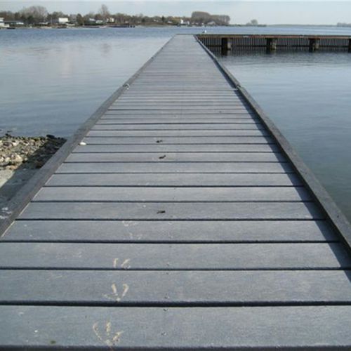 Pontile in plastica riciclata - Marine decking - Lankhorst - fisso