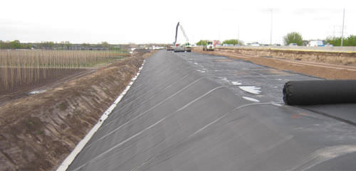 Membrana impermeabilizzante di consolidamento - WASTE INCINERATOR ASH - Genap - per strade / in rotoli / sintetica