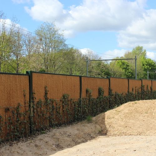 Barriera antirumore con pannelli modulari - KOKOWALL HA-MINWOL  - Kokosystems BV - prefabbricata / in plastica / in fibra di cocco