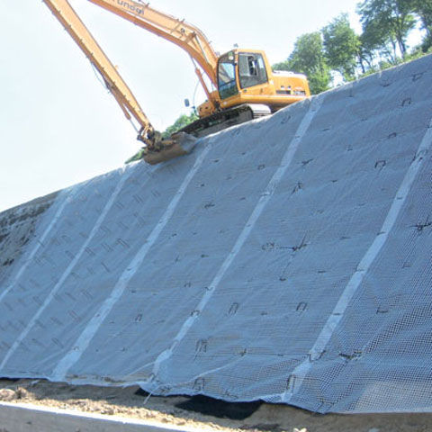 Geogriglia antierosione - SECUGRID® M3 CLAMP - NAUE - di protezione / di consolidamento / per muro di contenimento