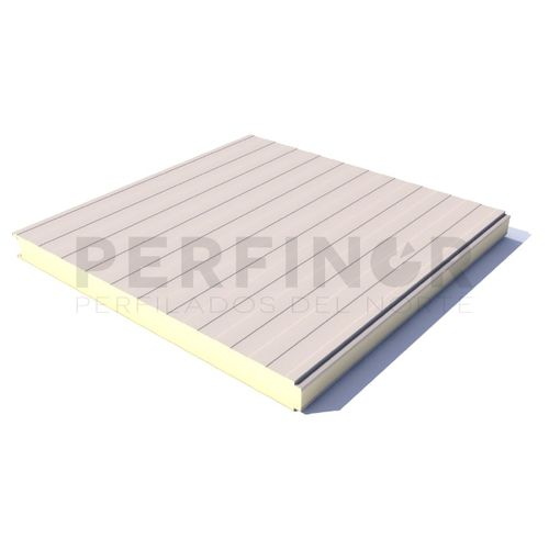 Pannello sandwich per muro - PERFINOR - bifacciale metallico / anima in poliuretano PUR