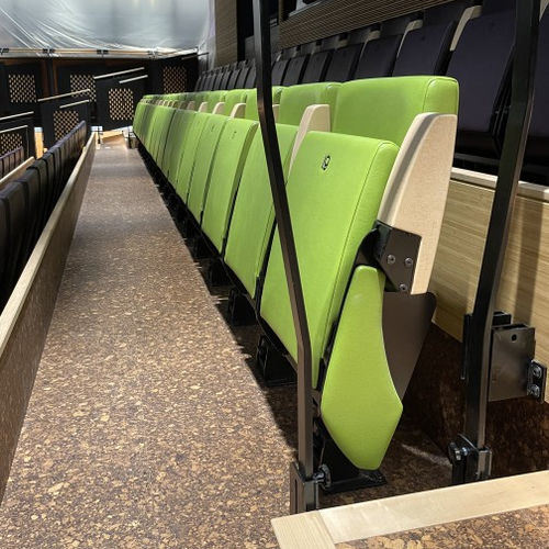Poltrona per auditorium contemporanea - Flex Nova - Jezet Seating - in tessuto / in faggio / in metallo verniciato