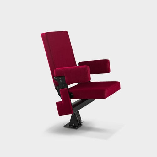 Poltrona per auditorium contemporanea - Livio - Jezet Seating - in tessuto ignifugo / in faggio / in metallo verniciato