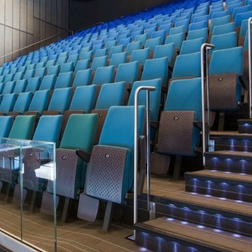 Sedia per auditorium contemporanea - Granada - Jezet Seating - da interno / in tessuto ignifugo / con supporto in metallo verniciato