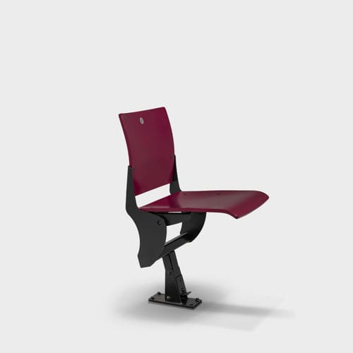 Sedia per auditorium contemporanea - Polar - Jezet Seating - da interno / in legno / con supporto in metallo verniciato