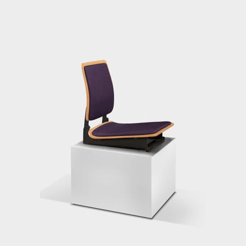 Sedia per auditorium contemporanea - Phoenix Plus - Jezet Seating - da interno / in tessuto ignifugo / in faggio