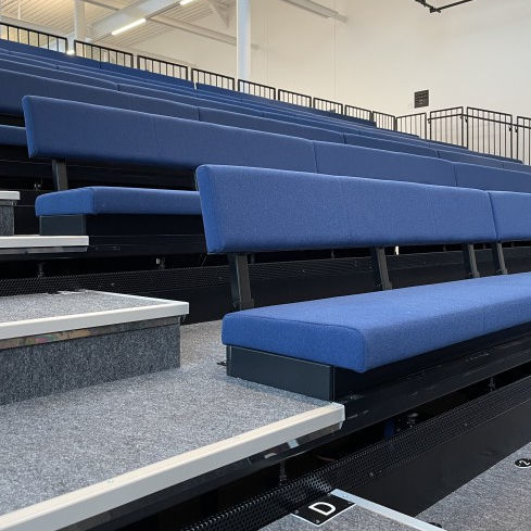 Sedia per auditorium contemporanea - BENCHES - Jezet Seating - da interno / in tessuto ignifugo / contract