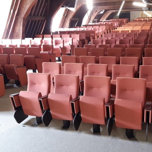 Poltrona per auditorium contemporanea - Plaza Lounge - Jezet Seating - in tessuto ignifugo / in faggio / in metallo