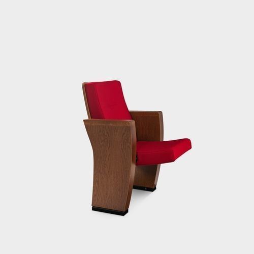 Sedia per auditorium contemporanea - Scala - Jezet Seating - da interno / in tessuto ignifugo / in legno