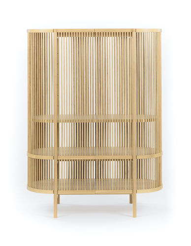 Credenza alta - Bastone Cabinet – Oak with Doors - Poiat | Furniture - contemporanea / in legno laccato / in rovere