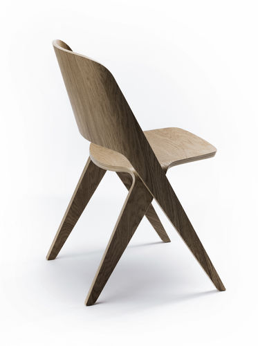 Sedia da pranzo contemporanea - LAVITTA - DARK OAK - Poiat | Furniture - da interno / in rovere / in compensato stampato