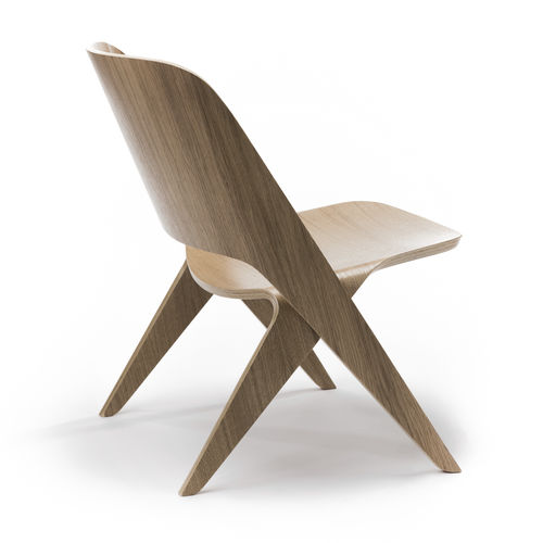 Poltrona contemporanea - LAVITTA LOUNGE – DARK OAK - Poiat | Furniture - in compensato stampato / in rovere / contract