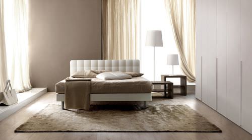 Letto matrimoniale - TENDER - Doimo City Line - contemporaneo / con testiera imbottita / imbottito