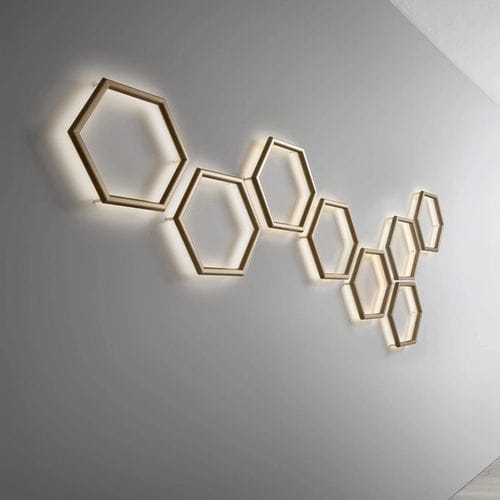 Applique contemporanea - POLY ESAGONO PL - OLEV S.r.l. - da interno / in alluminio / esagonale