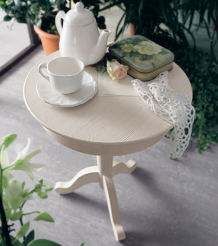 Tavolo d'appoggio classico - CANAPA TALCATO - Callesella - in legno / rotondo / con base a stella