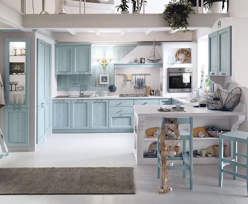 Cucina classica - ANICE TALCATO - Callesella - in legno / a U / con impugnature