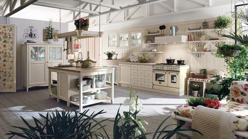 Cucina classica - CANAPA TALCATO - Callesella - in legno / con isola / con impugnature