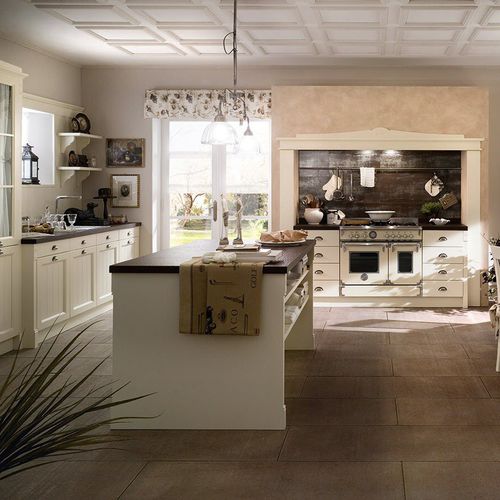 Cucina classica - ENGLISH STYLE - Callesella - in legno / con isola / laccata