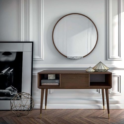 Consolle contemporanea - MILAN 2019 - Callesella - in legno / rettangolare / con contenitore