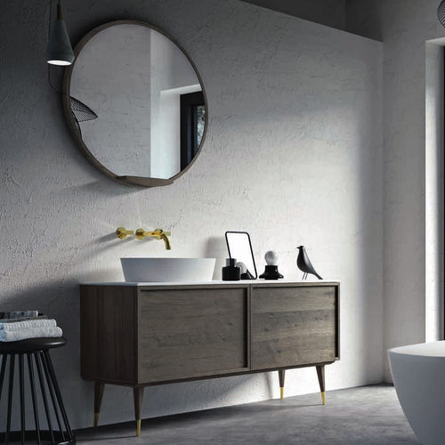 Mobile lavabo da appoggio - LONDON 2021 - Callesella - in rovere / in acciaio / contemporaneo