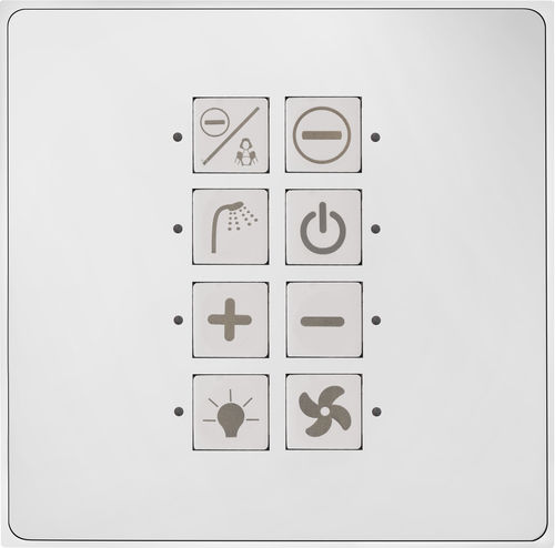 Interruttore per sistema domotico - Athena - Rhombus Europe - per ventilazione / a pulsante / ad incasso