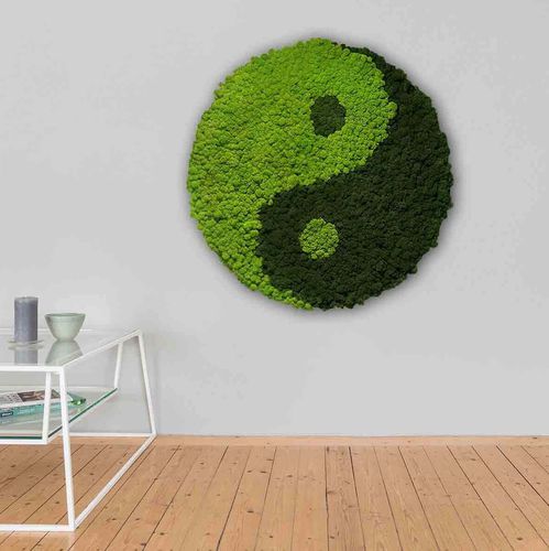 Muschio stabilizzato a palla - YIN AND YANG - FlowerArt GmbH - per quadro vegetale / in pannelli