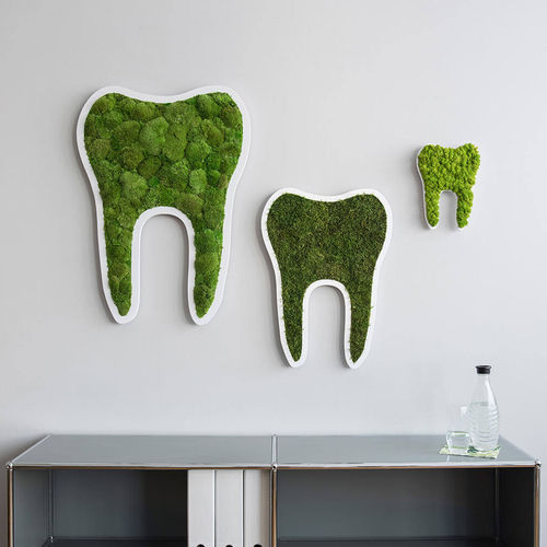 Quadro vegetale in muschio - TOOTH - FlowerArt GmbH - naturale / da interno / pittogramma