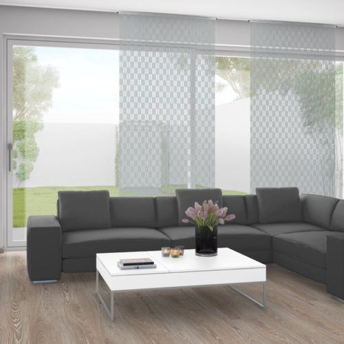 Tessuto per tende - SPORTY 3463 - ado goldkante - a quadretti / poliestere FR / lavabile