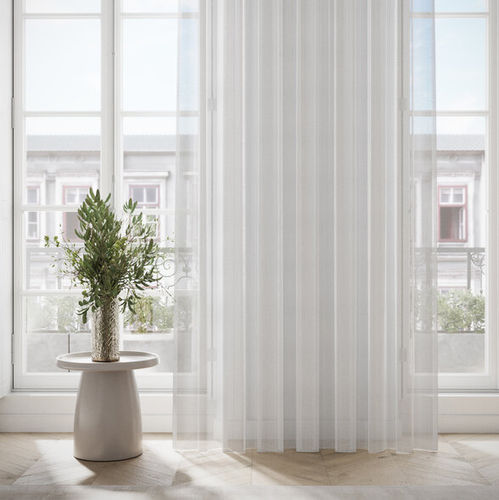 Tendina voile a righe - MCCOY - ado goldkante - in poliestere / lavabile / trasparente