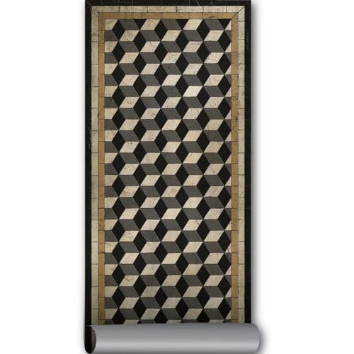 Tappeto contemporaneo - WABI SABI BAPB - BEIJA FLOR - geometrico / in vinile / rettangolare