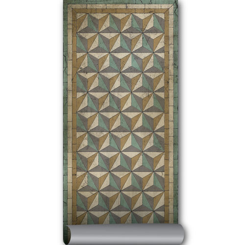 Tappeto contemporaneo - WABI SABI BASM-AN - BEIJA FLOR - geometrico / in vinile / rettangolare